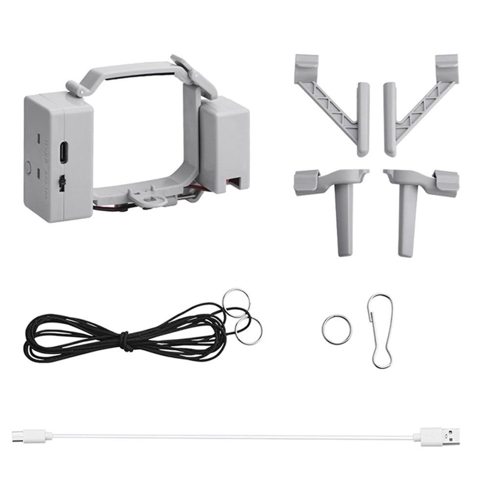 Airdrop System Device with Landing Gear for DJI Mini 4 Pro Drone Airdrop Payload Release Drop System Device Clip Delivery Transport for Mini 4 Pro Wedding/Fishing Line Bait Ring Thrower