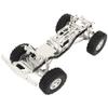 RZXYLRC 4WD Metal Full Chassis Frame Refit Kit with 2 Steering Axles for Axial 1/24 RC Crawler Car SCX24 C10 Chevrolet AXI00001 Assembled Refit kit (Silver) view 3
