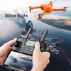Foldable Mini Drone with HD Camera WiFi FPV RC Gesture Control Trajectory Flight Circle Fly High-Speed Rotation 3D Flips Sensor Headless Mode Orange(Green) (Green) view 2
