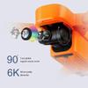 Foldable Mini Drone with HD Camera WiFi FPV RC Gesture Control Trajectory Flight Circle Fly High-Speed Rotation 3D Flips Sensor Headless Mode Orange(Green) (Green) view 3