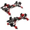 RZXYLRC Carbon Fiber Chassis Frame with Prefixal Transmission for Axial 1/10 SCX10 II 90046 90047 Upgrade Crawler Car Refit Kit Parts with Portal Axles (red) view 2