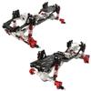 RZXYLRC Carbon Fiber Chassis Frame with Prefixal Transmission for Axial 1/10 SCX10 II 90046 90047 Upgrade Crawler Car Refit Kit Parts with Portal Axles (Silver) view 2