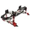 RZXYLRC Carbon Fiber Chassis Frame with Prefixal Transmission for Axial 1/10 SCX10 II 90046 90047 Upgrade Crawler Car Refit Kit Parts with Portal Axles (Silver) view 3