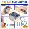 LECTRUS Magnetic Balls Over 1000 PCS Mini Rainbow Magnetic Putty, with 2 Big Smooth Magnetic Beads, Fidget Toys for Adult, Weak Ferrite Putty Desk Toys for Office (Colourful) view 3
