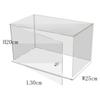 IDAFSA Clear Acrylic Display Case,Display Box Stand with White Base,with Door, Dustproof Protection Showcase for Collectibles Memorabilia Figurines ,12 Size Options(12x10x8inch; 30x25x20cm) view 2