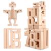 Lasoba Wooden Number Building Blocks, Large Digit Blocks 1-10, 32 Pcs Math Blocks Number Toys for Kids, Educational Blocks for Toddlers, Toys to Learn Numbers for 3 Year Olds + view 4