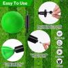 HSLCGF 6 Pcs Dodgeballs 8.5 Inch Playground Ball Kickball Green Inflatable Rubber Handball Bouncy Dodge Ball with 1 Hand Pump for Outdoors Games Gym Camps Picnic (Needle is at The Top of The Pump) view 3