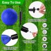HSLCGF 6 Pcs Dodgeballs 8.5 Inch Playground Ball Blue Kickball Inflatable Rubber Handball Bouncy Dodge Ball with 1 Hand Pump for Outdoors Ball Games Gym Camps Picnic (Needle is at The Top of the Pump) view 3