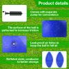 HSLCGF 6 Pcs Dodgeballs 8.5 Inch Playground Ball Blue Kickball Inflatable Rubber Handball Bouncy Dodge Ball with 1 Hand Pump for Outdoors Ball Games Gym Camps Picnic (Needle is at The Top of the Pump) view 4