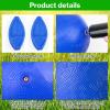 HSLCGF 12 Pcs Dodgeballs 5 Inch Kickball Playground Ball Blue Inflatable Rubber Handball Bouncy Dodge Ball with 1 Hand Pump for Outdoors Ball Games Gym Camps Picnic (Needle is at The Top of The Pump) view 3