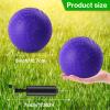 HSLCGF 12 Pcs Dodgeballs 5 Inch Playground Ball Kickball Purple Inflatable Rubber Handball Dodge Ball with 1 Hand Pump for Outdoors Ball Games Gym Camps Picnic (Needle is at The Top of The Pump) view 2