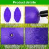 HSLCGF 12 Pcs Dodgeballs 5 Inch Playground Ball Kickball Purple Inflatable Rubber Handball Dodge Ball with 1 Hand Pump for Outdoors Ball Games Gym Camps Picnic (Needle is at The Top of The Pump) view 3