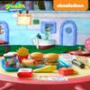 Spongebob Kids Kitchen Playset - Interactive Play Food with 2 Krabby Patty Burgers, Seafoam Shake, Kelp Fries, Spongebob Toys Kitchen Set for Kids Ages 3-5 Includes Velcro Dots view 2
