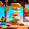 Spongebob Kids Kitchen Playset - Interactive Play Food with 2 Krabby Patty Burgers, Seafoam Shake, Kelp Fries, Spongebob Toys Kitchen Set for Kids Ages 3-5 Includes Velcro Dots view 4