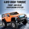 GoolRC RC Crawler 4WD RC Truck, D870 RC Rock Crawler, 1:18 Scale Remote Control Truck, 2.4GHz All Terrains Off Road Climbing Car with LED Lights and 2 Batteries for Adults (Orange) view 4