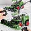 GoolRC Remote Control Tractor Farm Harvester, 1:24 Scale RC Harvester with 2 Harvesting Heads, RC Tractor Truck with Spray/Light/Sound Effects, 2.4GHz Electric Truck with 2 Batteries for Teens view 3