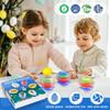 6 Pack Spinning Tops Toys, Lighting & Singing Colorful Eggs, Party Favor Easter Basket Stuffers for Boys & Girls Ages 3-6 view 4