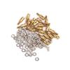 BQLZR 40 Pcs RC Airplane Pushrod Connector Linkage Stoppers 1 mm Diameter Silver view 3