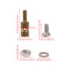 BQLZR 40 Pcs RC Airplane Pushrod Connector Linkage Stoppers 1 mm Diameter Silver view 4