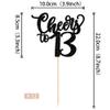 12 Pack Cheers to 13 Centerpiece Sticks Assembled Glitter Number 13 Thirteen 13th Birthday Table Centerpiece Sticks for Cheers to 13 Years Old 13th Birthday Theme Party Supplies Black view 2