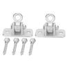 2 Set Swing Hanger Iron Suspension Hammock Hanging Chair Hook Fixed Plate Accessories for Outdoor Indoor Activity view 1