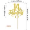 12 Pack 14 & Fabulous Centerpiece Sticks Assembled Glitter Fourteen and Fabluous 14th Birthday Table Centerpiece Sticks for Cheers to 14 Years Old 14th Birthday Theme Party Supplies Gold view 2