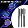 Daemson Invisible Ink Pen, Spy Pen with 6 PCS Mini UV LED Keychain Flashlight, Disappearing Ink Magic Pens with Black Light Markers for Secret Notes, Fit for Christmas Halloween Holiday Gifts (6 PCS) view 2