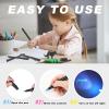 Daemson Invisible Ink Pen, Spy Pen with 6 PCS Mini UV LED Keychain Flashlight, Disappearing Ink Magic Pens with Black Light Markers for Secret Notes, Fit for Christmas Halloween Holiday Gifts (6 PCS) view 4