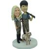 Custom Bobblehead Dog,Custom Pets Bobblehead,Custom Cat Bobblehead,Dog wedding caketopper,Bobble Head Gifts,Pets Birthday (Animal 12) view 1