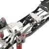 RZXYLRC Carbon Fiber Chassis Frame with Prefixal Transmission for Axial 1/10 SCX10 II 90046 90047 Upgrade Crawler Car Refit Kit Parts with Portal Axles (Gray-Silver) view 3
