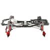 RZXYLRC Carbon Fiber Chassis Frame with Prefixal Transmission for Axial 1/10 SCX10 II 90046 90047 Upgrade Crawler Car Refit Kit Parts with Portal Axles (Gray-Silver) view 4
