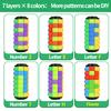 BananMelonBM Rotate and Slide Puzzle, Finger Spinner Puzzle, Fidget Toys, Decompression Toy, 8 Colors,7 Layers, Educational Sensory Toy for Kids Adults (8 Colors X (4 Layers + 8 Layers)) view 2