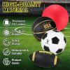 Lenwen 5 Pcs Sports Balls Set School Recess Equipment, Black Gold view 3