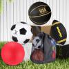 Lenwen 5 Pcs Sports Balls Set School Recess Equipment, Black Gold view 4
