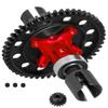 hopsupRC 45# Steer 50T Spur Gear Slipper Clutch With 17T/18T/19T Pinions Gear Sets Upgrades Part for 1/8 Kraton/Outcast/Talion/Typhon 6S BLX,50T Diff Gear Slipper Clutch,Red view 1
