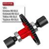hopsupRC 45# Steer 50T Spur Gear Slipper Clutch With 17T/18T/19T Pinions Gear Sets Upgrades Part for 1/8 Kraton/Outcast/Talion/Typhon 6S BLX,50T Diff Gear Slipper Clutch,Red view 2