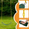 Costzon 2-Pack Kids Swing Combo Set With Seat and Saucer Tree Swing, Heavy-Duty Steel Chain, Adjustable Hanging Rope for Outdoors, Playground view 3