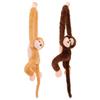 Abaodam 2Pcs Hanging Monkey Plush Monkey Stuffed Animal Cute Toy for Christmas Jungel Theme Birthday Party Favors Decorations view 1