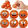 Arrowbash 12 Pcs Mini Face Stress Balls for Boys Girls Sport Funny Face Squeeze Foam Balls for Stress and Anxiety Relief for Party Favors Birthday Gift Decoration(Basketball) view 1