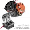 Model Ary Heat Sink, Aluminum Alloy Engine Motor Cooling Heat Sink, Electric Motor Heat Sink for RC Car(Black) view 2