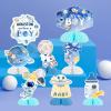 Outer Space Baby Shower Decorations for Boy - 8pcs Honeycomb Centerpieces, Planet Astronaut Space Table Toppers for Houston We Have a Boy Baby Shower Party Supplies view 3