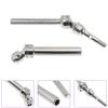2Pairs Treehobby Steel CVD Front & Rear Drive Shaft Compatible with 1/10 Traxxas Slash 4x4 Platinum/Ultimate/VXL/Rustler 4X4 VXL/Stampede 4X4 VXL/Hoss 4X4 VXL 4WD RC Car Upgrades Patrs view 4
