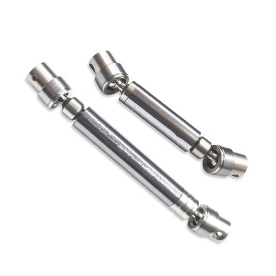 2PCS Metal Drive Shaft Compatible with FMS 1/18 RC Crawler Joint CVD Driveshaft Upgrades Parts