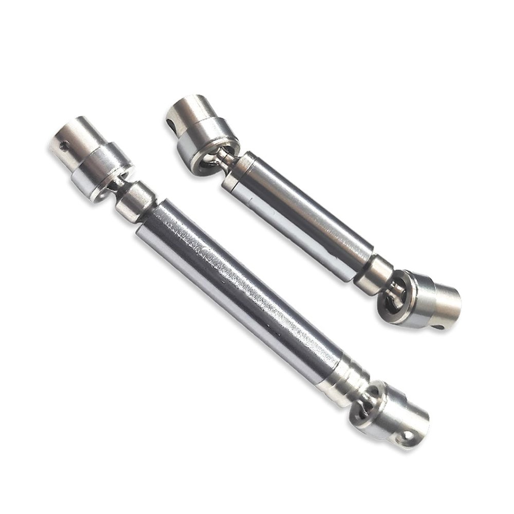 2PCS Metal Drive Shaft Compatible with FMS 1/18 RC Crawler Joint CVD Driveshaft Upgrades Parts