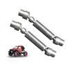 2PCS Metal Drive Shaft Compatible with FMS FCX24 1/24 RC Crawler Joint CVD Driveshaft Upgrades Parts view 1