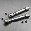 2PCS Metal Drive Shaft Compatible with FMS FCX24 1/24 RC Crawler Joint CVD Driveshaft Upgrades Parts view 4