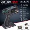 DUMBORC RC Radio Transmitter and Receiver 10 Channel DDF-350 with P10FG X6DCG Receiver 12 Lights HD Screen 10CH Remote Controller for RC Car Truck Crawler Boat Tank (W/ 2 Receiver 12 Lights) view 2