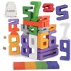 Lasoba Wooden Number Building Blocks, Large Digit Blocks 1-10, 30 Pcs Math Blocks Number Toys for Kids, Educational Blocks for Toddlers, Toys to Learn Numbers for 3 Year Olds + view 1