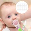 10 Pcs Baby Dummy Pacifier Holder, Soft Silicone Baby Pacifier Clips Holders, Silicone Adapter Rings Holder, Baby Nipple Rings, Pacifier Rings Infant for Baby Pacifiers (Transparent) view 3