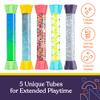 Special Supplies Liquid Motion Bubbler Toy Cool Tubes 5-Pack Colorful Hourglass Timer with Droplet Movement, Bedroom, Sensory Play for Home or School (Bubble-Tube-5) view 3